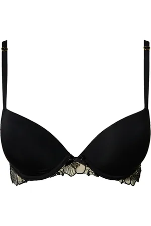 Twin-Set Embroidered charmeuse push-up bra