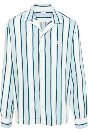 Etro Camp-collar striped shirt