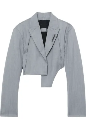 HELIOT EMIL Asymmetric virgin-wool blazer
