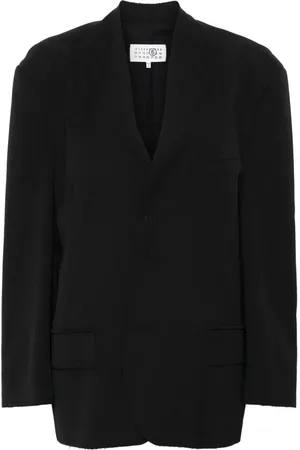 Maison Margiela Raw-cut single-breasted blazer