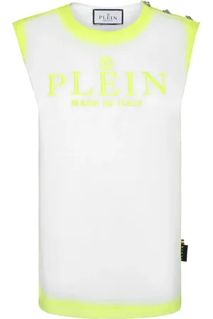 Philipp Plein Logo-embroidered cotton tank top