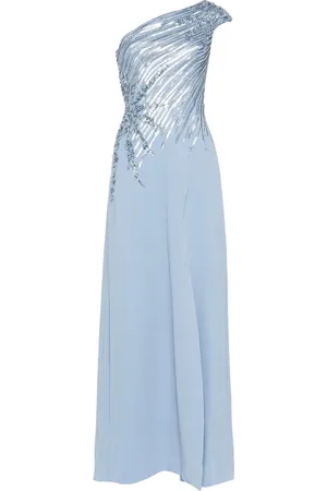 Saiid Kobeisy One shoulder sequin long dress