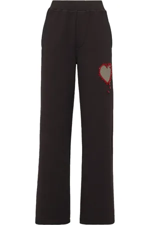 Dsquared2 Heart-appliqu?? flared track pants