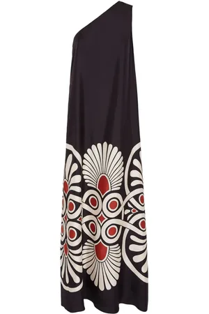 La DoubleJ Roy geometric-print silk dress