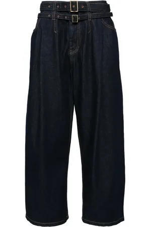 SONGZIO Pleated wide-leg jeans