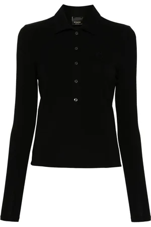 Pinko Love Birds embroidery polo top