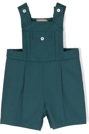 Gucci Monogram jacquard wool dungaree