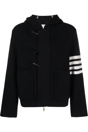 Thom Browne Virgin-wool hooded duffle jacket