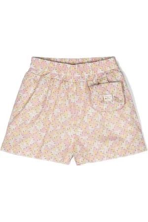 Fendi FF-print cotton shorts
