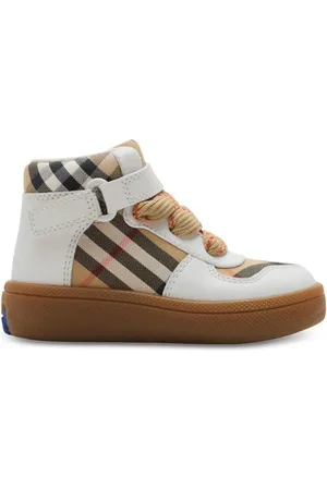Burberry Checkered high-top sneakers
