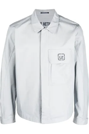 C.P. Company Logo-print shirt jacket