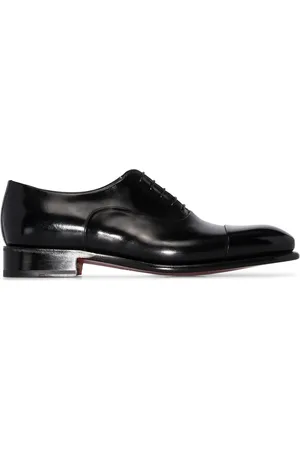 santoni Leather Oxford shoes