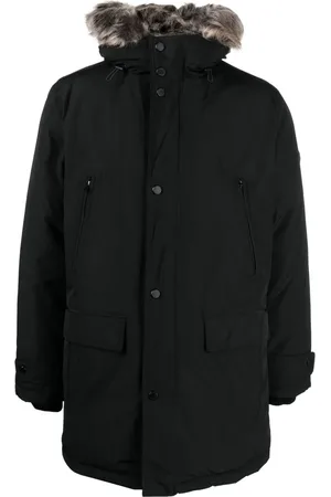 Michael Kors Faux fur-trim parka coat