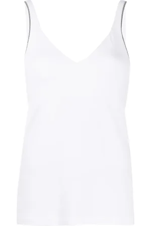 Brunello Cucinelli V-neck tank top