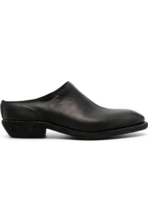 GUIDI Slip-on leather mules