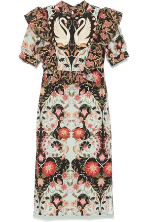 Farm Rio Flowing Beauty midi dress