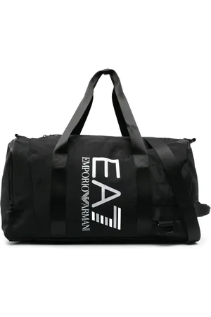 EA7 Logo-print zipped holdall