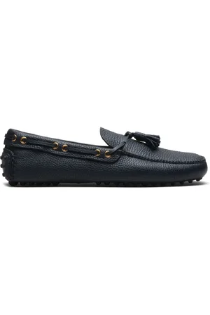 CAR SHOE Tassel-detail leather boat shoes