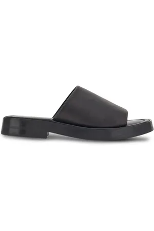 Salvatore Ferragamo Crossover-strap leather slides