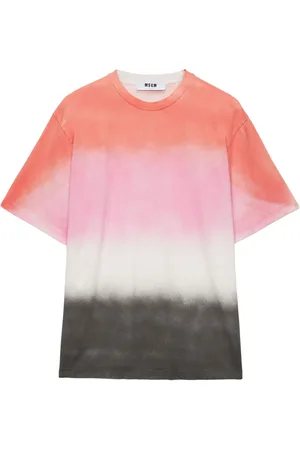 Msgm Gradient cotton t-shirt