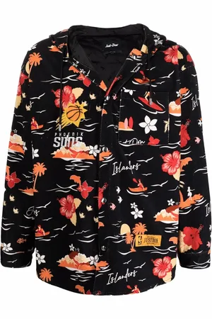 JUST DON Graphic-print hooded jacket