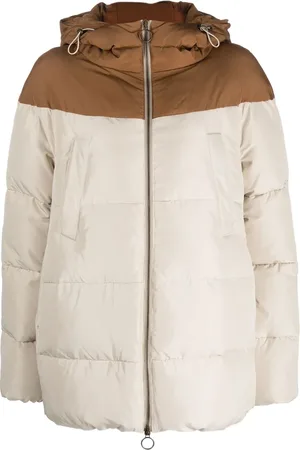 ELEVENTY Two-tone padded hooded jacket