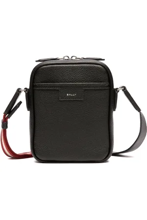Bally Logo-print leather messenger bag