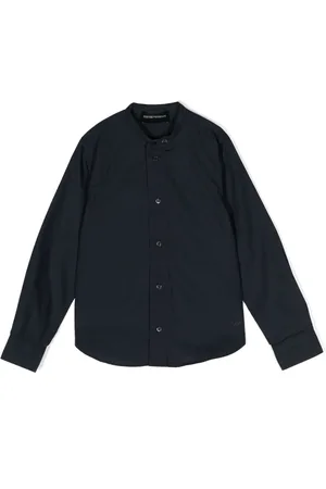 Emporio Armani Logo-embroidered cotton shirt