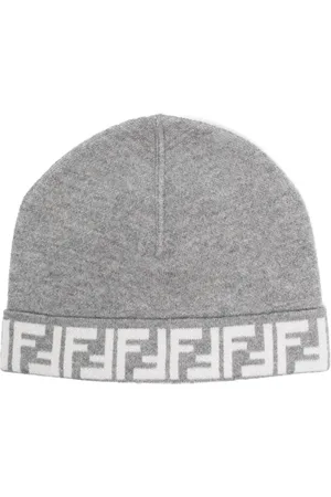 Fendi Logo-intarsia turn-up beanie