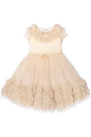 Marchesa Notte Trimmed Plumetis-tulle dress