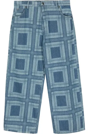 Charles Jeffrey Loverboy Check-print straight-leg jeans