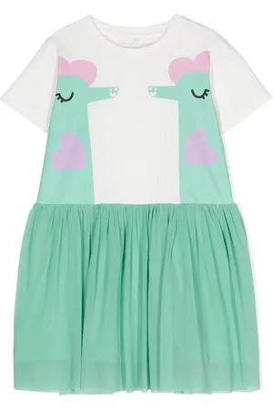 Stella McCartney Seahorse-print organic-cotton dress