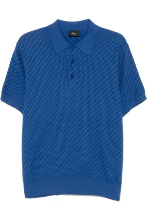 BRIONI Herringbone polo shirt