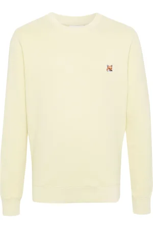 Maison Kitsuné Fox-patch cotton sweatshirt