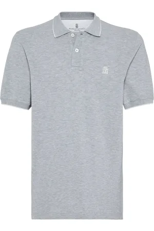 Brunello Cucinelli Logo-embroidered polo shirt