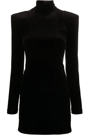 Patou Stretch-velvet minidress