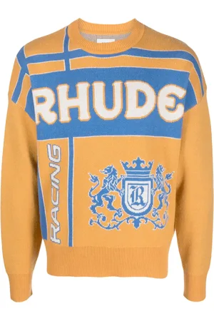 Rhude Palm jacquard crew neck jumper