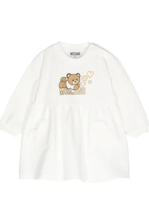 Moschino Teddy bear-print A-line dress