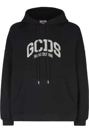 GCDS Logo-embellished cotton hoodie