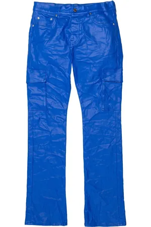 Purple Brand Logo-patch straight-leg trousers