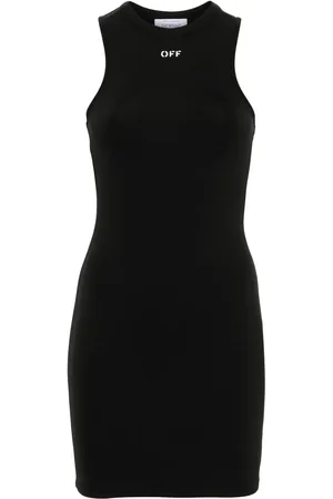 OFF-WHITE Sleek Rowing logo-print mini dress
