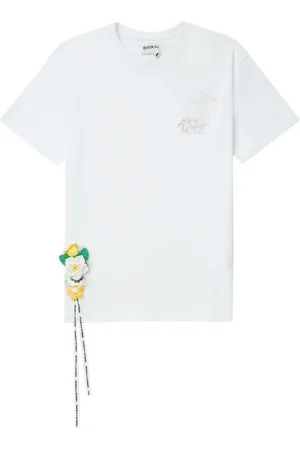 Musium Div. Floral-appliqu?? cotton T-shirt