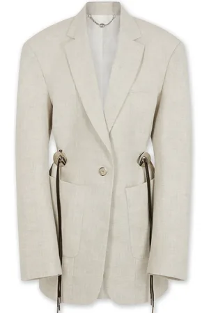 Paco rabanne Mottled wool blazer