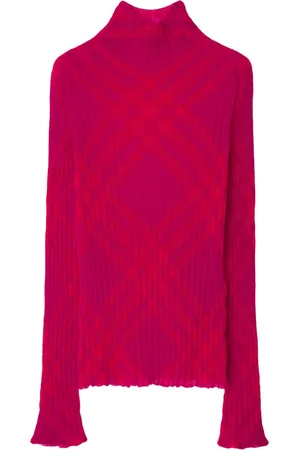 Burberry Plaid-check rib-knit jumper