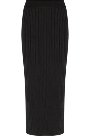 Jil Sander Ribbed-knit midi skirt