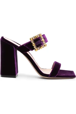 Gianvito Rossi Wondy 100mm velvet sandals