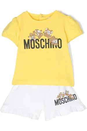 Moschino Teddy Bear-print cotton shorts set