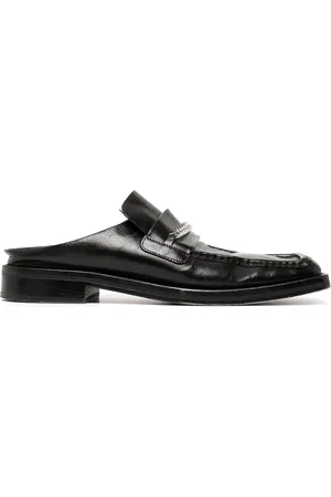 MARTINE ROSE Chain-embellished slip-on loafers