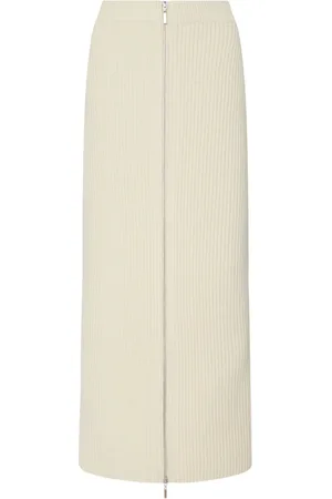 ROSETTA GETTY Wool-cashmere skirt