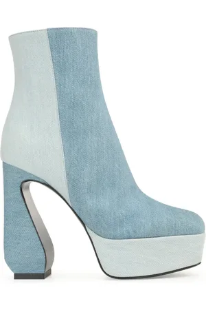 Sergio Rossi SI Rossi 85mm platform denim boots